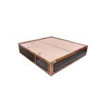 Sheesham solid wood diwan bed with storage natural brown - Image 7