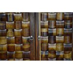 Wooden wave sheesham solid wood bar cabinet provincial teak - Image 8