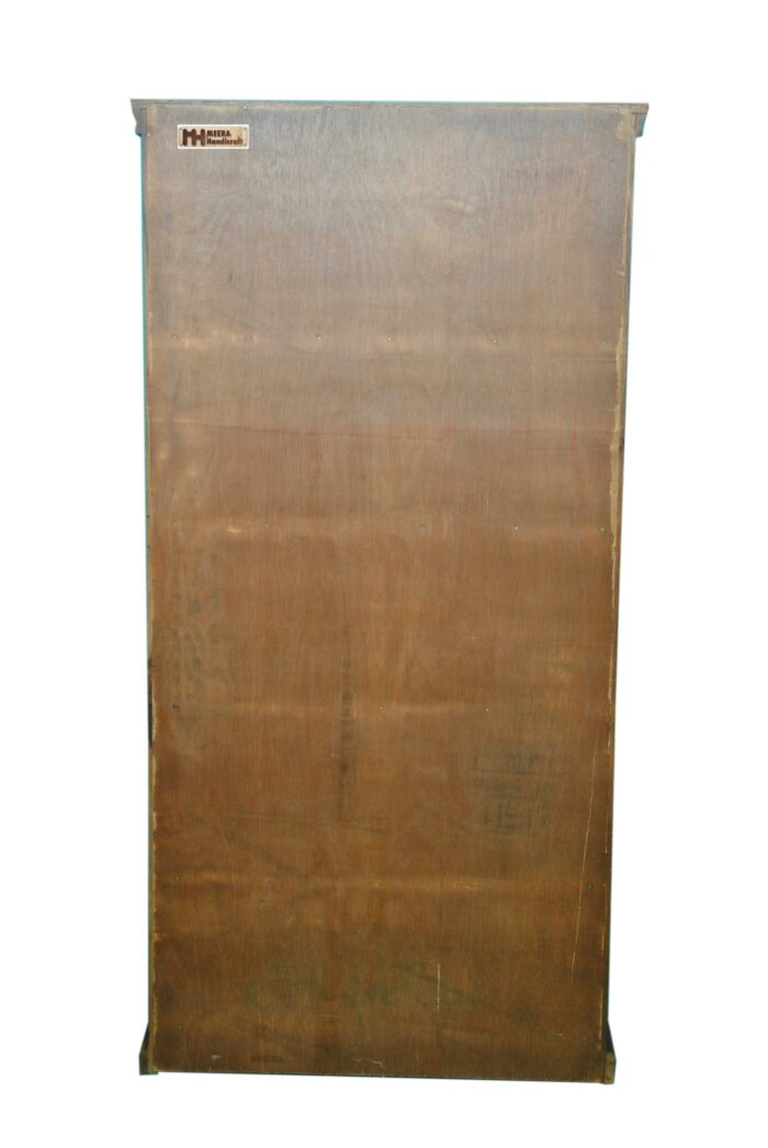 Iron grill sheesham solid wood book shelf 6-3 provincial teak - Image 4