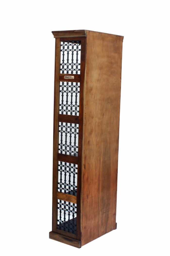Iron grill sheesham solid wood book shelf 6-2 provincial teak - Image 6