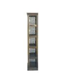 Iron grill sheesham solid wood book shelf 6-2 warm chestnut - Image 5