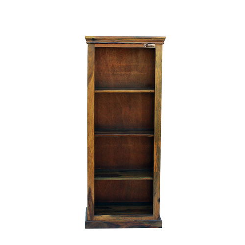 Iron grill sheesham solid wood book shelf 5-2 provincial teak - Image 1