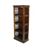 Iron grill sheesham solid wood book shelf 5-2 provincial teak - Image 2