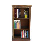 Iron grill sheesham solid wood book shelf 4-2 provincial teak