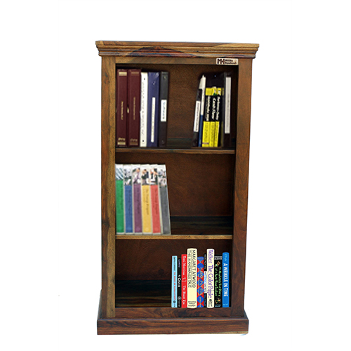 Iron grill sheesham solid wood book shelf 4-2 provincial teak - Image 1