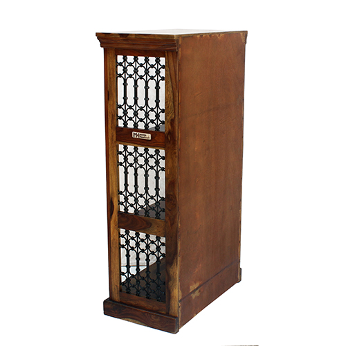 Iron grill sheesham solid wood book shelf 4-2 provincial teak - Image 5