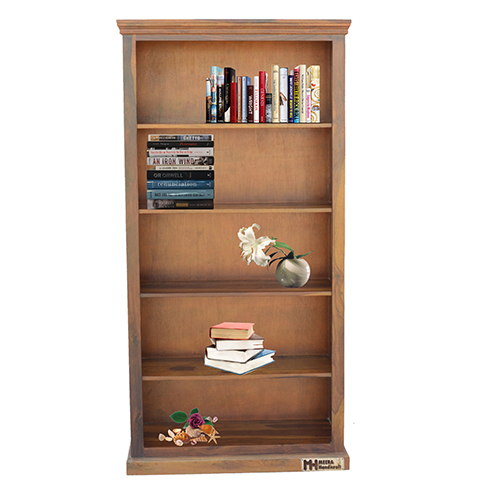 Sheesham solid wood book shelf 6-3 mapple honey - Image 1