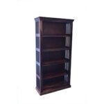 Iron grill sheesham solid wood book shelf 6-3 natural brown