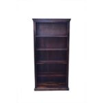 Iron grill sheesham solid wood book shelf 6-3 natural brown - Image 2