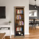 Iron grill sheesham solid wood book shelf 6-2 provincial teak