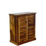 Sheesham solid wood shoes cabinet-a provincial teak - Image 3