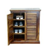 Sheesham solid wood shoes cabinet-a provincial teak - Image 4