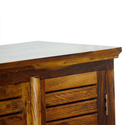 Sheesham solid wood shoes cabinet-a provincial teak - Image 5