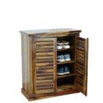 Sheesham solid wood shoes cabinet-b provincial teak - Image 6