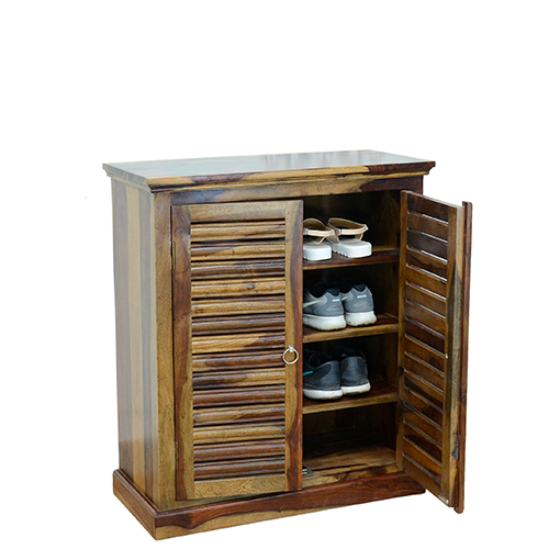 Sheesham solid wood shoes cabinet-b provincial teak - Image 6