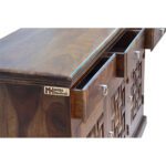 Wooden wave sheesham solid wood side board cabinet provincial teak - Image 3