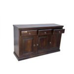 Wooden panel sheesham solid wood side board cabinet walnut - Image 3