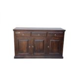 Wooden panel sheesham solid wood side board cabinet walnut - Image 7