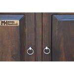 Wooden panel sheesham solid wood side board cabinet walnut - Image 10