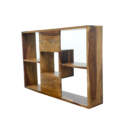 Sheesham solid wood display wall shelf provincial teak - Image 3