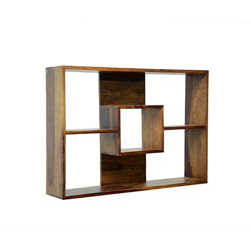 Sheesham solid wood display wall shelf provincial teak - Image 4
