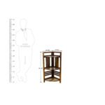 Sheesham solid wood display corner wall shelf provincial teak - Image 6