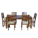 Diamond Sheesham Solid Wood Dining With 6 Chair 6-3 Provincial Teak - Image 5
