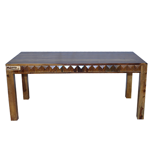 Diamond Sheesham Solid Wood Dining With 6 Chair 6-3 Provincial Teak - Image 6