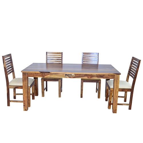 Square Sheesham Solid Wood Dinig With 6 Chair 6-3 Provincial Teak - Image 7