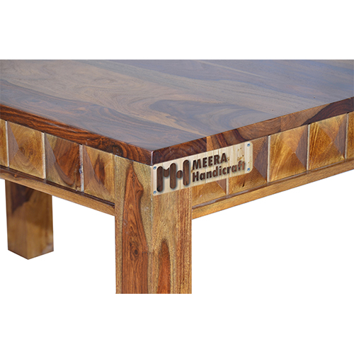 Diamond Sheesham Solid Wood Dining With 6 Chair 5-3 Provincial Teak - Image 9