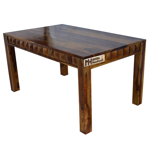 Diamond Sheesham Solid Wood Dining With 6 Chair 5-3 Provincial Teak - Image 10