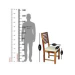 Square Sheesham Solid Wood Dining With 4 Chair 4-3 Provincial Teak - Image 9