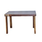 Square Sheesham Solid Wood Dining With 2 Chair 4-2 Provincial Teak - Image 6