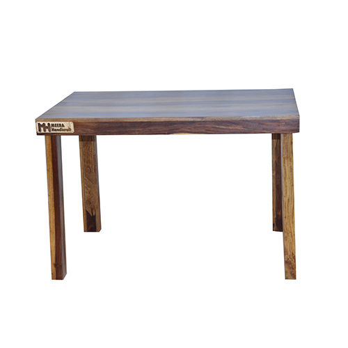 Square Sheesham Solid Wood Dining With 2 Chair 4-2 Provincial Teak - Image 6