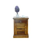 Knight Sheesham Solid Wood Bed Side-l Provincial Teak