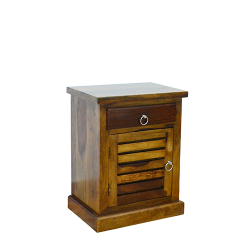 Knight Sheesham Solid Wood Bed Side-l Provincial Teak - Image 3