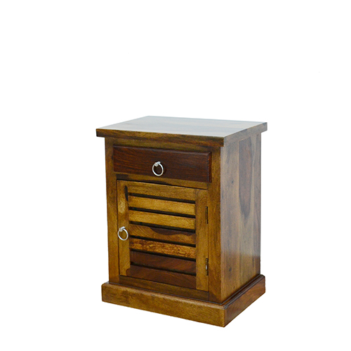 Knight Sheesham Solid Wood Bed Side-r Provincial Teak - Image 2