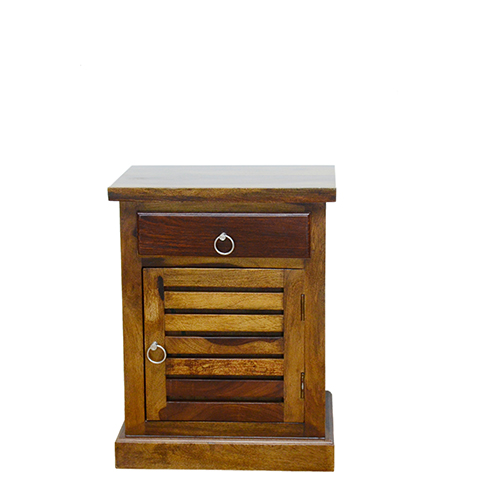 Knight Sheesham Solid Wood Bed Side-r Provincial Teak - Image 3