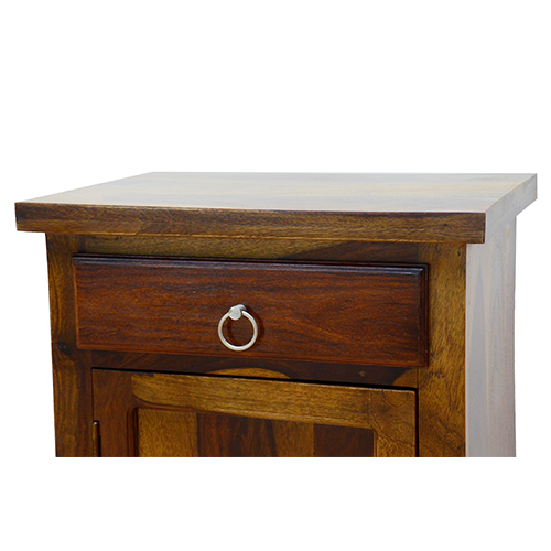 Wooden Panel Sheesham Solid Wood Bed Side -l Provincial Teak - Image 4