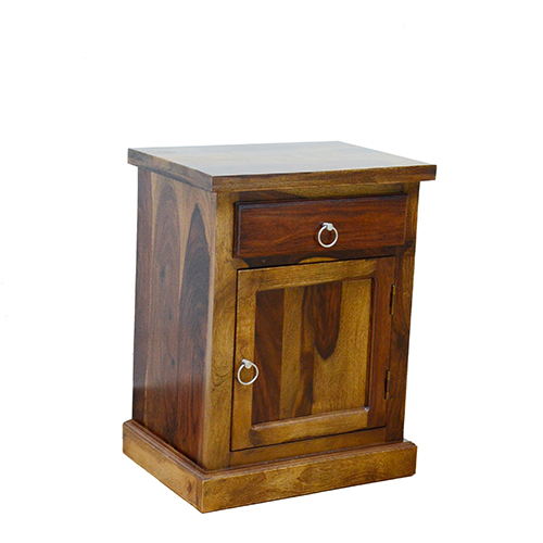 Wooden Panel Sheesham Solid Wood Bed Side -R Provincial Teak - Image 3