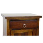 Wooden Panel Sheesham Solid Wood Bed Side -R Provincial Teak - Image 6