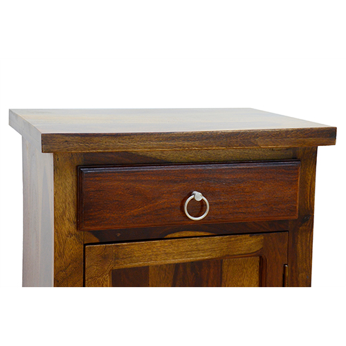Wooden Panel Sheesham Solid Wood Bed Side -R Provincial Teak - Image 6