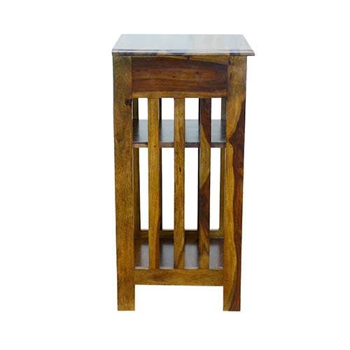 Shesham Wood Side Table Provincial Teak - Image 1