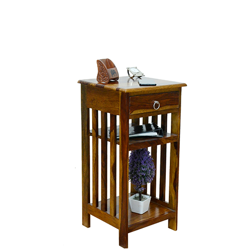 Shesham Wood Side Table Provincial Teak - Image 4