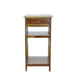 Shesham Wood Side Table Provincial Teak - Image 6