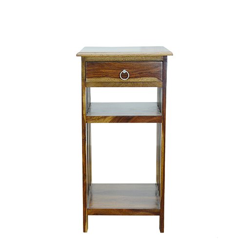 Shesham Wood Side Table Provincial Teak - Image 6