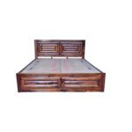 Home Edge Sheesham Solid Wood Bed With Storage-king Size Natural Brown - Image 2