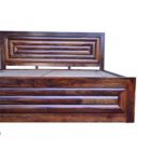Home Edge Sheesham Solid Wood Bed With Storage- King Size Natural Brown - Image 4