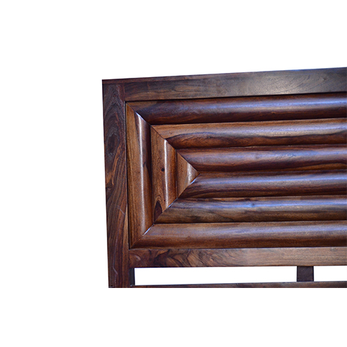 Home Edge Sheesham Solid Wood Bed With Storage- King Size Natural Brown - Image 6