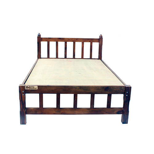 Sheesham Solid Wood Single Bed-medium Natural Brown - Image 1